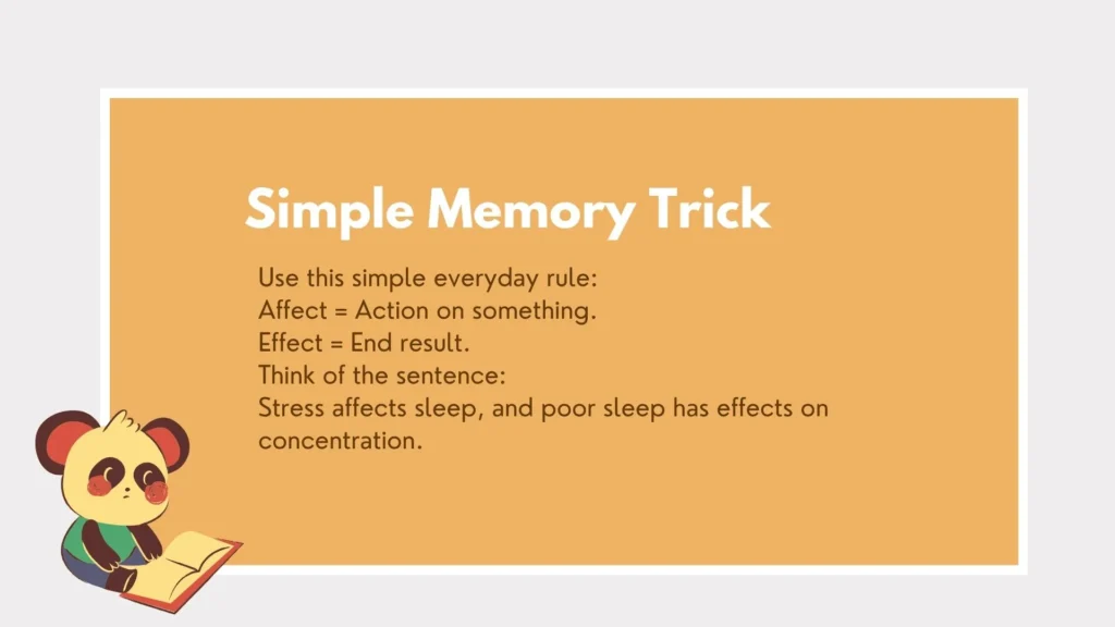 affects or effects