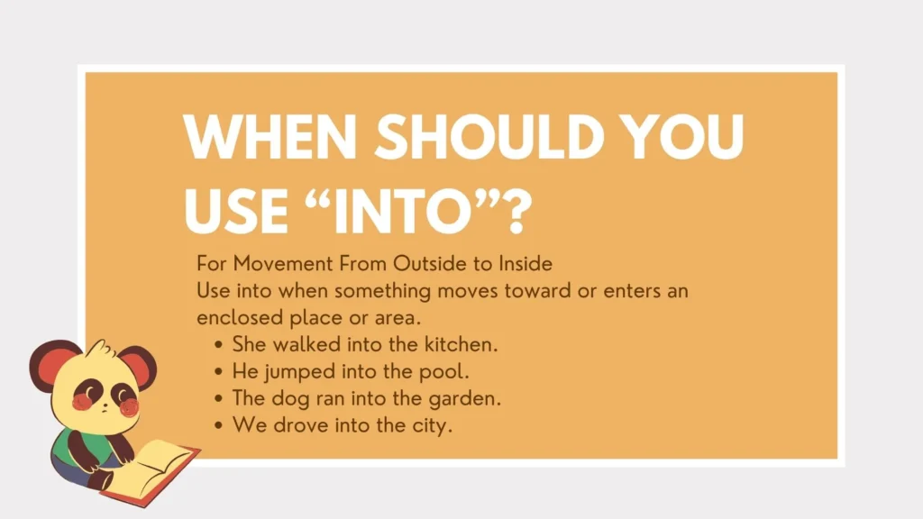in to or into