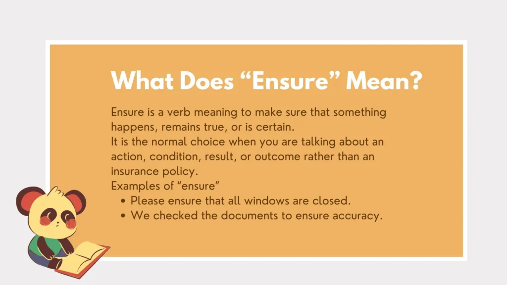 insure or ensure