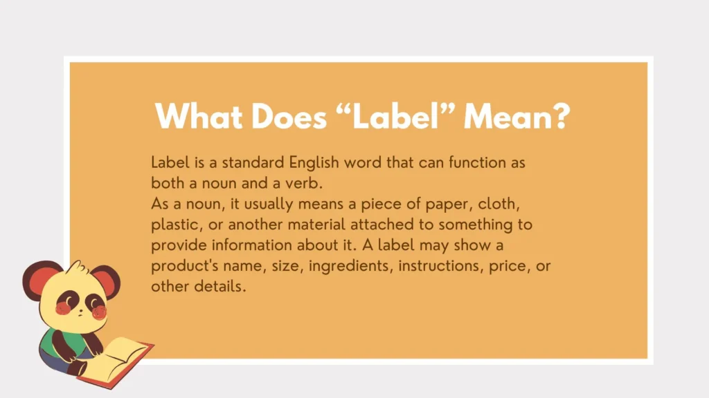 lable or label