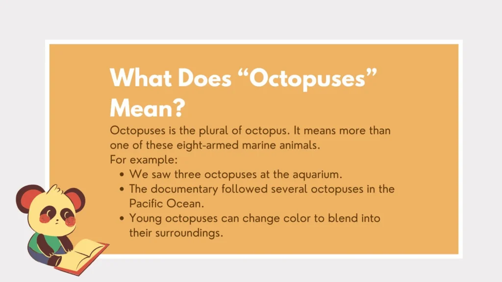 octopuses or octopi