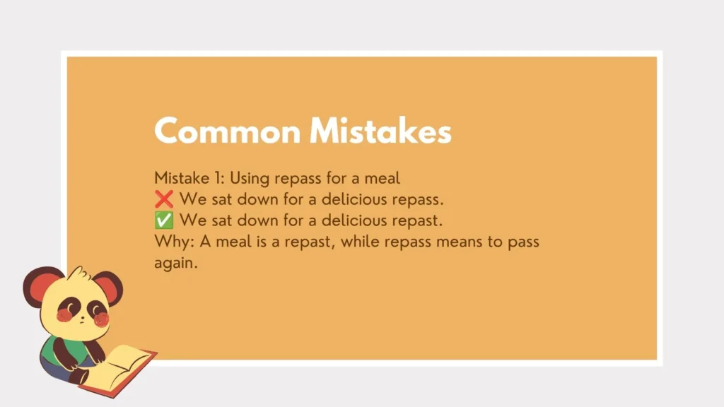 repass or repast