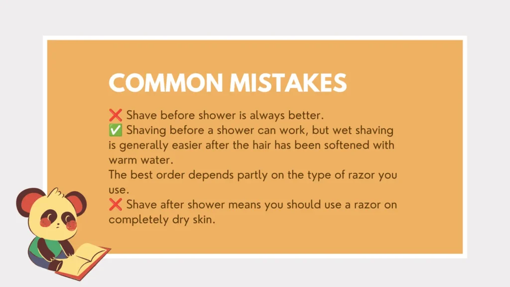 shave before or after shower
