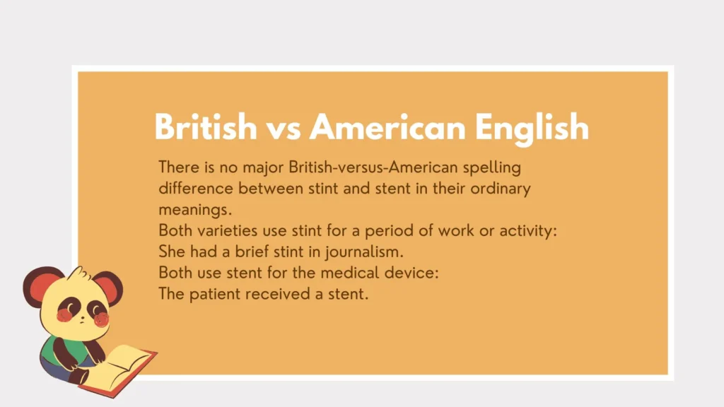 stint or stent