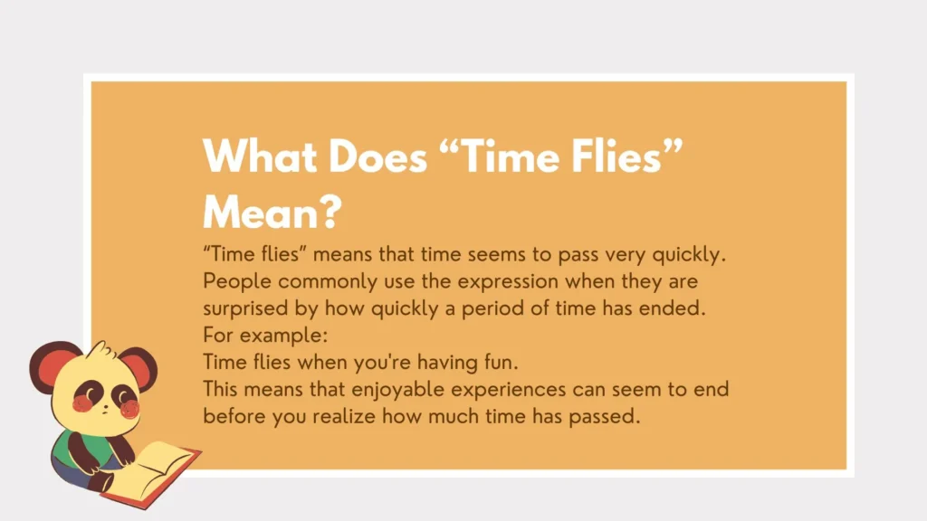 time flies or flys