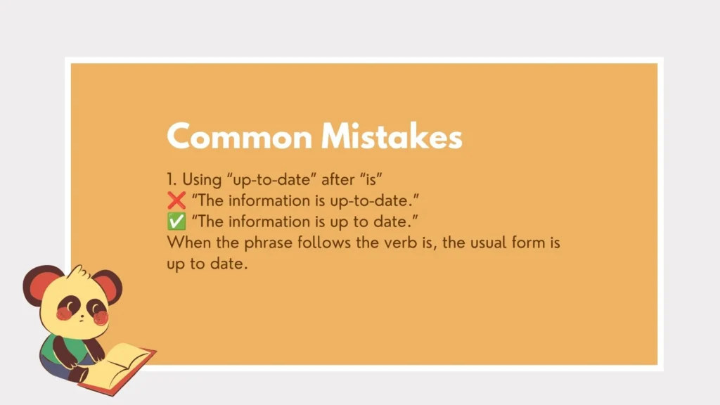 up to date or up-to-date