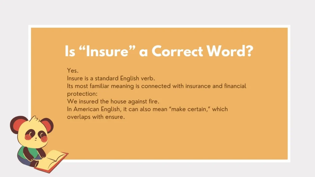 ensure or insure