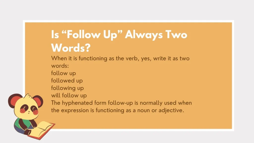 followup or follow up