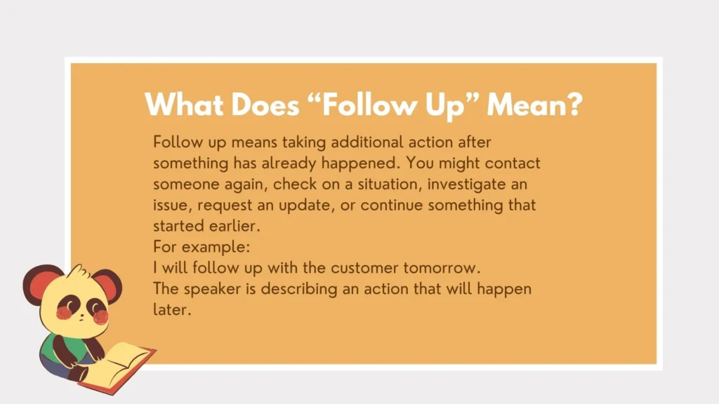 followup or follow up