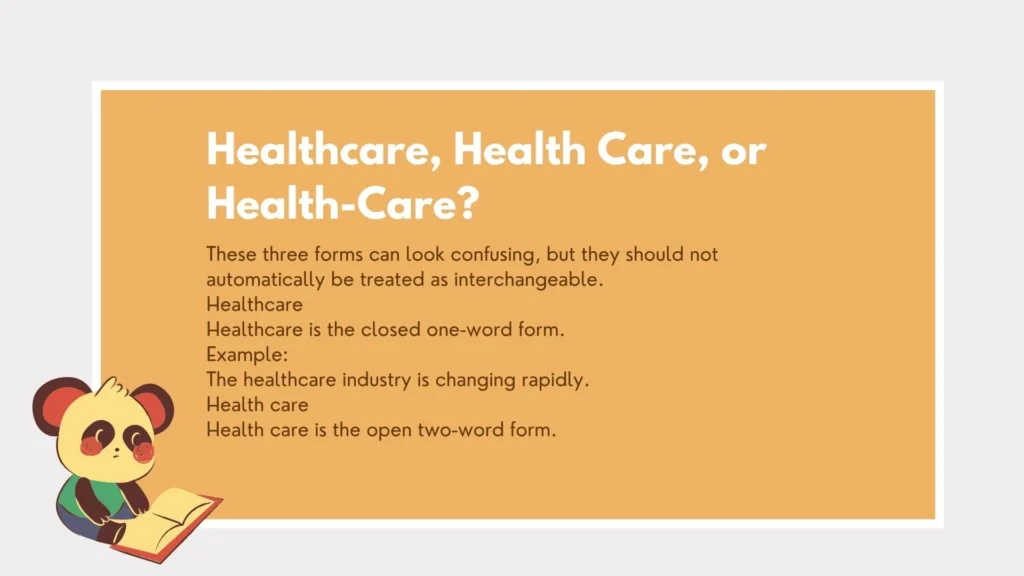 healthcare or health care