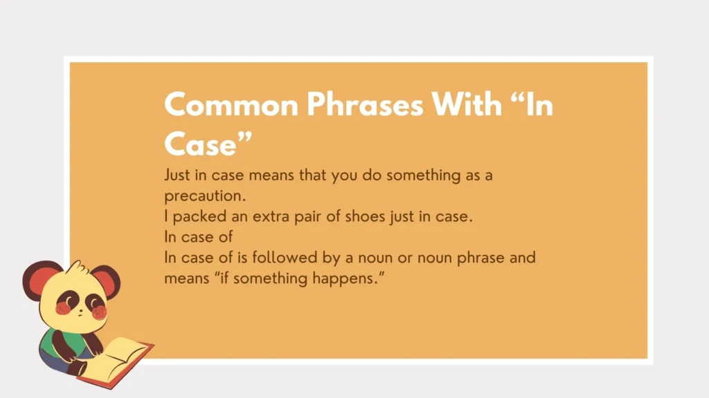 in case or incase