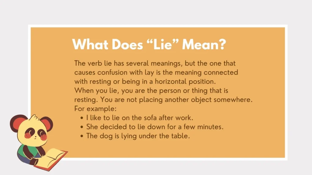 lie or lay