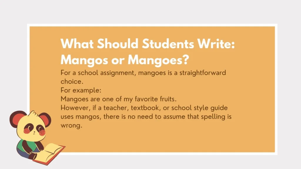 mangos or mangoes