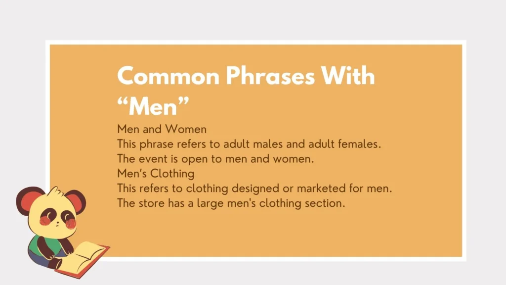 men or man