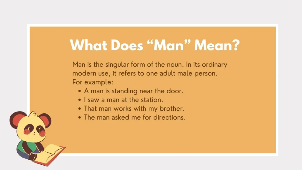 men or man