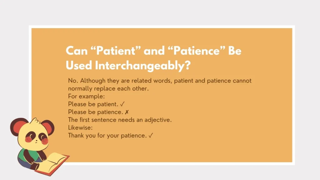 patient or patience