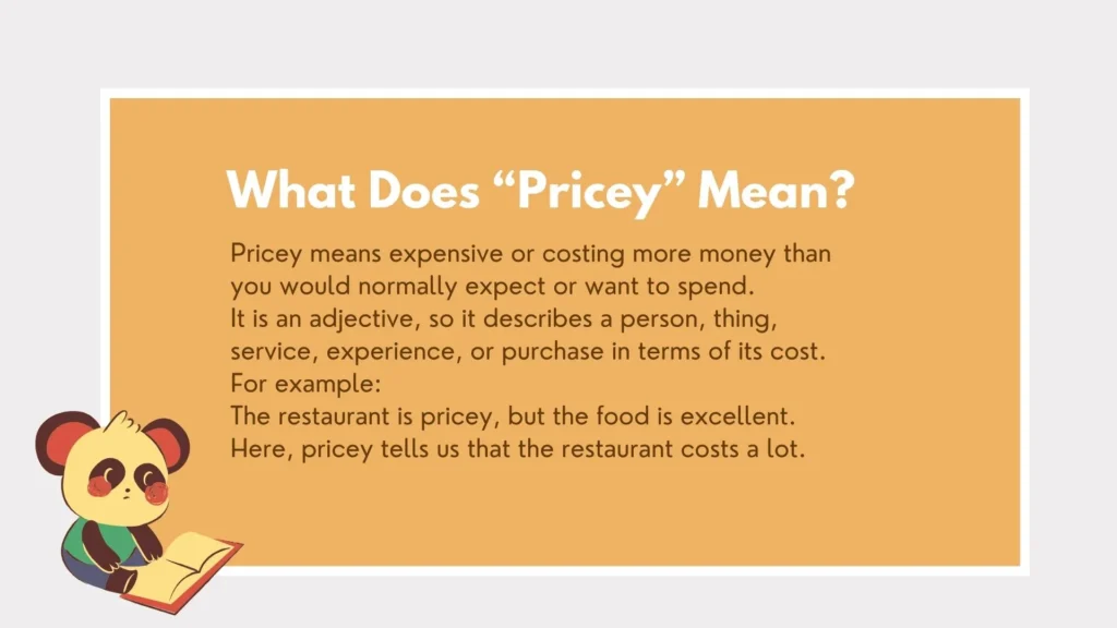 pricy or pricey