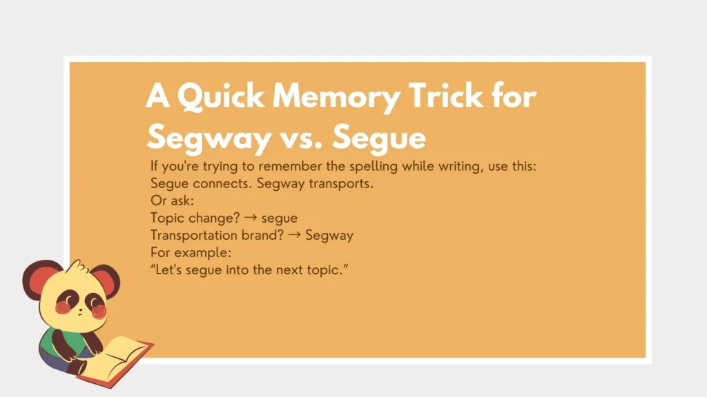 segway or segue