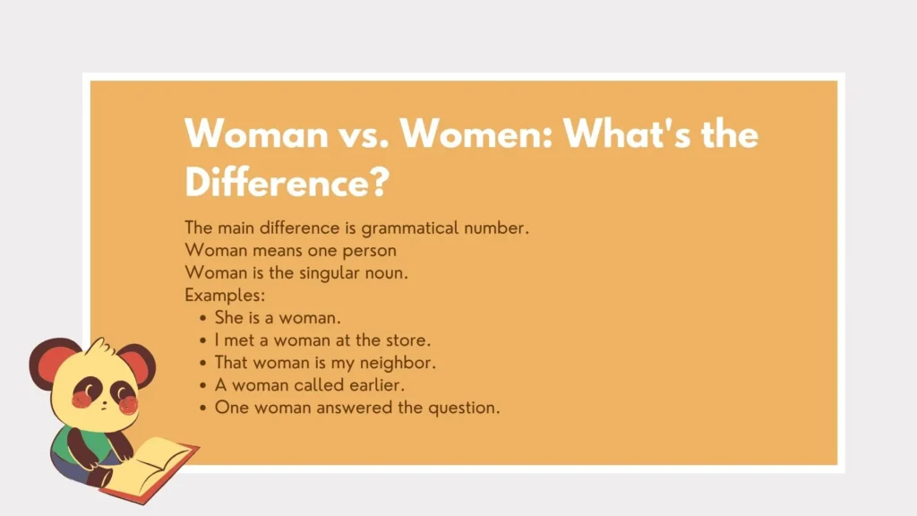 woman or women