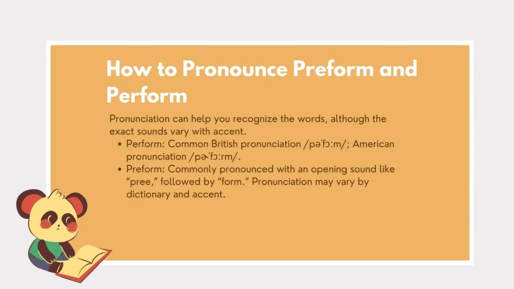preform or perform