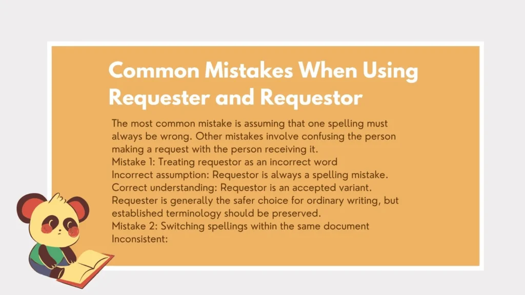 requestor or requester