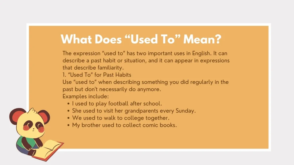 used to or use to