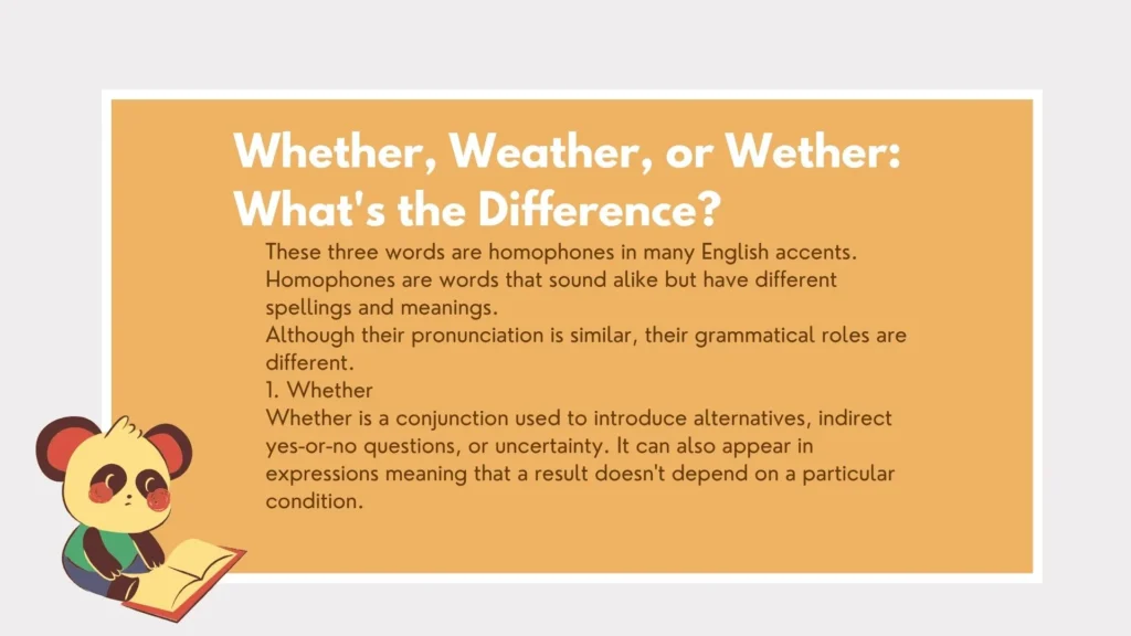 wether or not